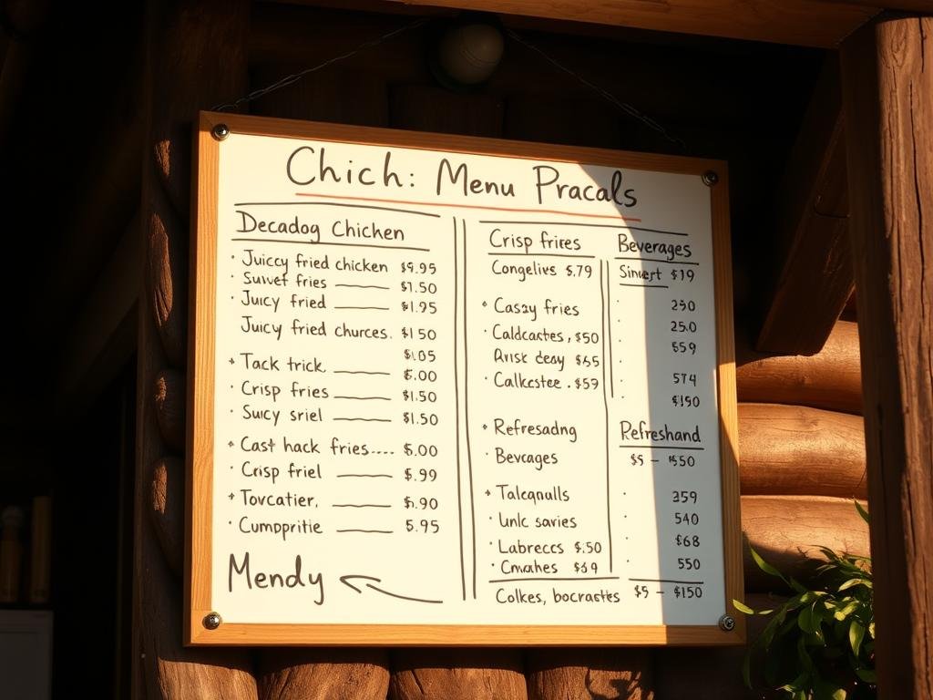 chicken cottage menu prices