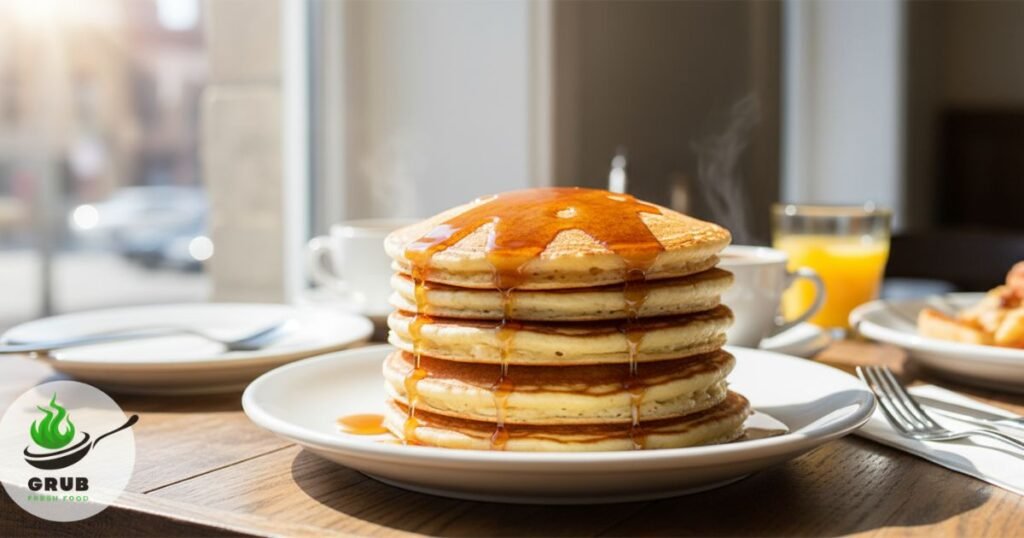 Fluffy pancakes at Clinton Street Baking Company, Lower East Side.