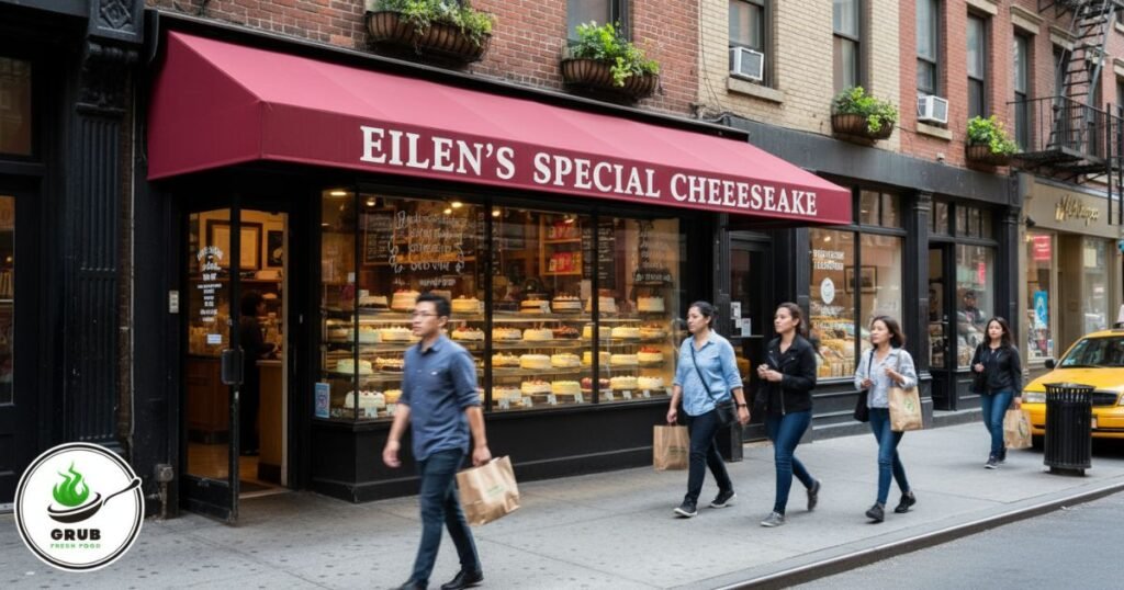 Eileen’s Special Cheesecake storefront in SoHo, New York City.