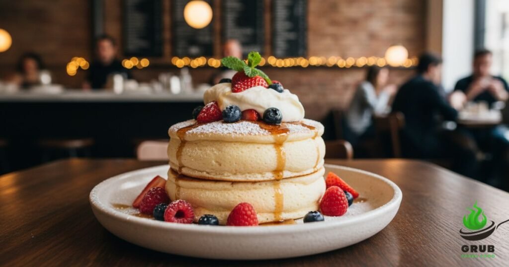 Japanese soufflé pancakes at Frenchette, Tribeca NYC.