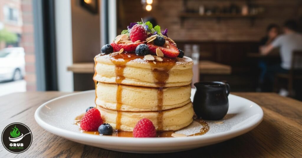 Fluffy Japanese pancakes at Vinegar Hill House, Dumbo NYC.