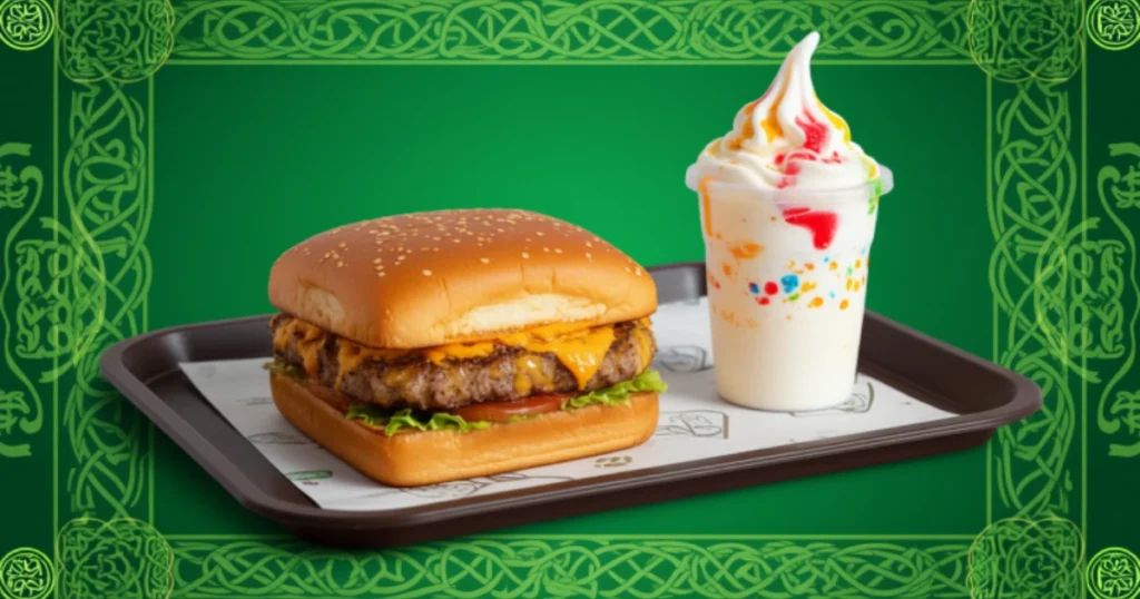 Wendy’s square burger and Frosty dessert at Mahon Point Cork
